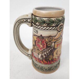 VINTAGE Strohs Fire Brewed Beer Heritage Series VI Beer Mug Stein Ceramic 7.5"